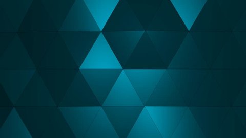Loopable Abstract Light-Blue Low Poly 3D surface as CG background. Soft Polygonal Geometric Low Poly motion background of shifting Red Orange polygons. 4K Fullhd seamless loop background render V1