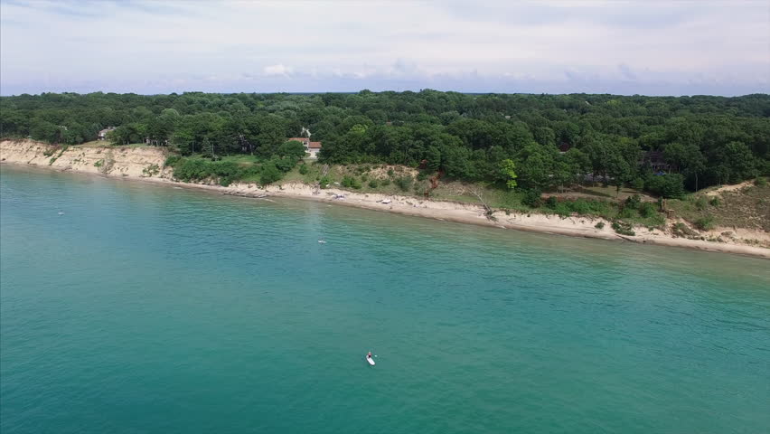 Sunny shot of Lake Michigan