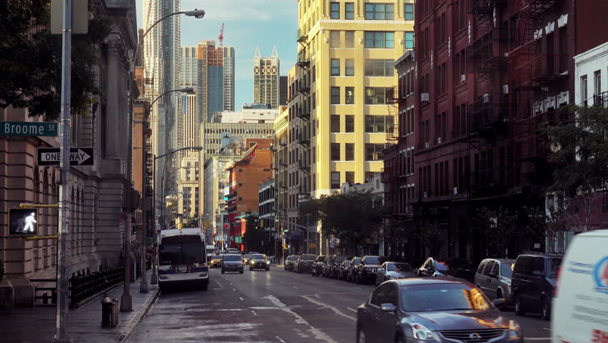 People, buildings, and busy life in Times Square in New York City image ...