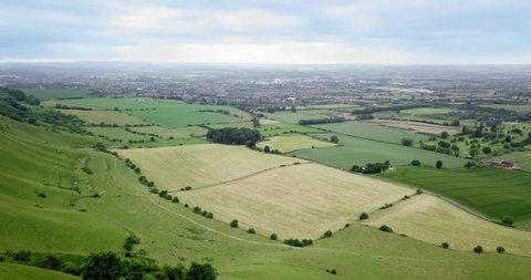 Drone aerial footage of Wiltshire, England.