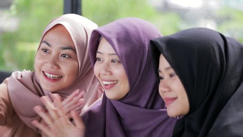 Beautiful South East Asian Muslim Women Stock Footage Video (100% ...