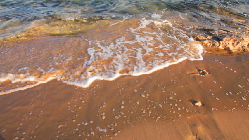 sea waves and sand beach