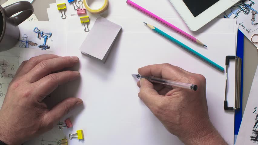 Talented artist draws beer pouring from a beer tower into a glass. Concept of holidays and a beer bar