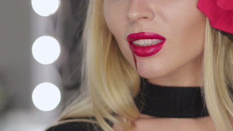 Jbrdsti Lund Chusna Sex Video - Beautiful, Sexy Girl Sends Kiss. Stock Footage Video (100% Royalty ...