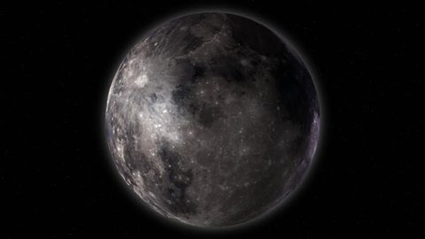 Animation of the moon 