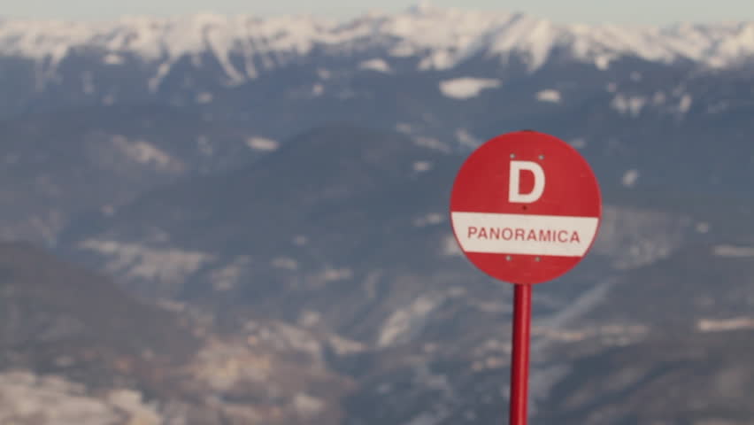 Ski Slope red sign