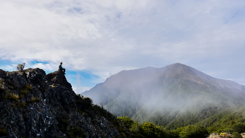 enjoying the solitude in nature