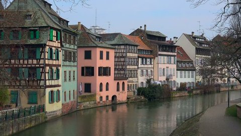 La Petite France and Ill River, Grande Ile, UNESCO World Heritage Site, Strasbourg, Alsace, Grand Est, France, Europe