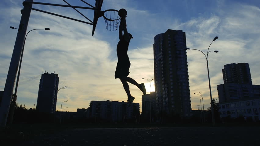 Man Basketball Player Training Playing Stock Footage Video (100% ...