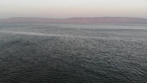 Flying over the Sea of Galilee