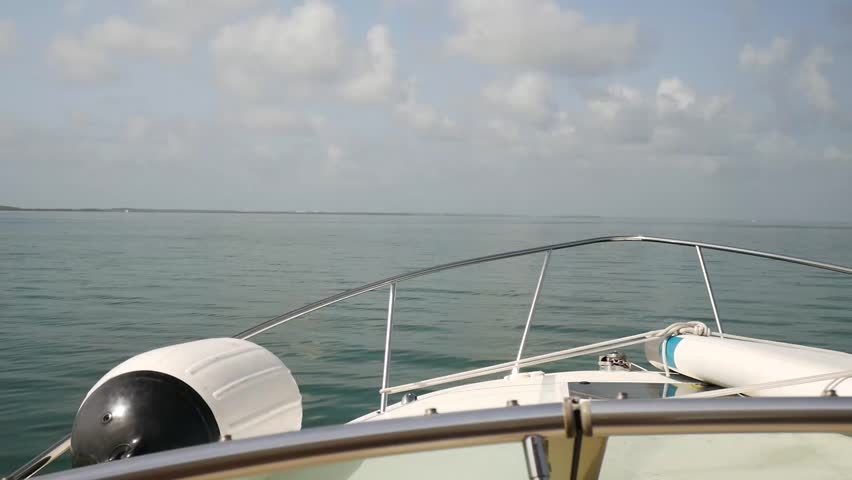 Sailing bow view.
