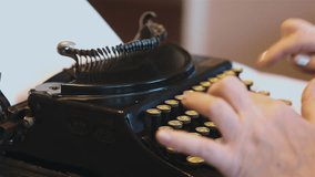 Old typewriter in 4k