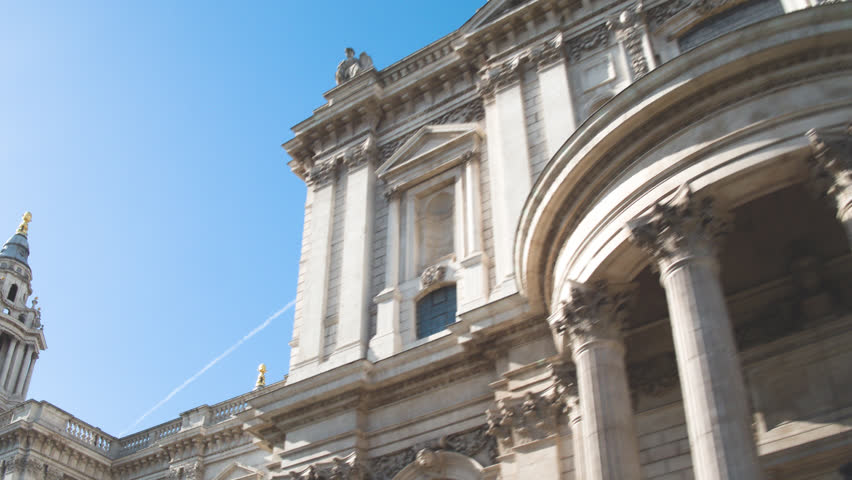 Moving shot of St Paul