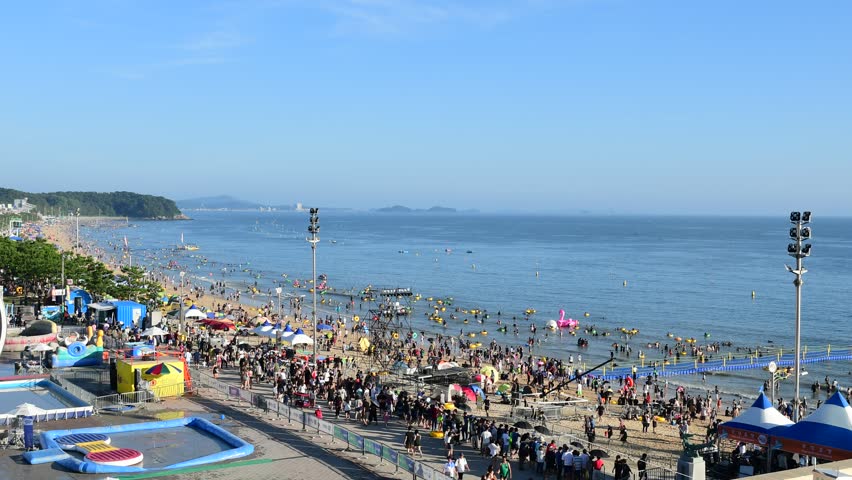 time lapse boryeong beach south korea Stock Footage Video (100% Royalty ...