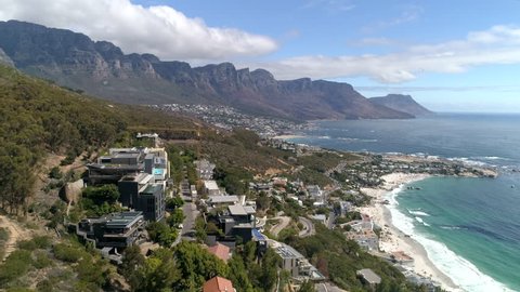 Cape Town Clifton Beach Aerial View