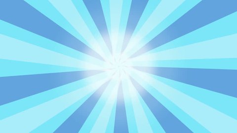 Radial Light blue Starburst abstract background.
Rotating Sunburst Sunray loop 4K vintage style animation.
