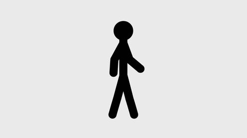 walking stickman animation