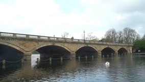 Serpentine Bridge in Hyde Park at London, United Kingdom