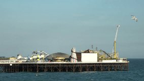 The beautiful Brighton Palace Pier at Brighton, United Kingdom