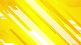 Minimal technology bright yellow abstract motion background. Seamless loop. Video animation Ultra HD 4K 3840x2160