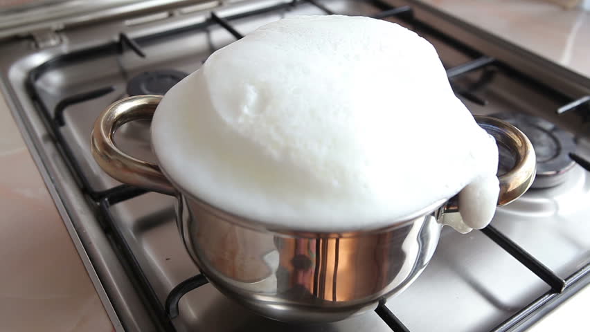 Milk Boiled and Flowed Away. Stock Footage Video (100% Royalty-free)  1013922884 | Shutterstock