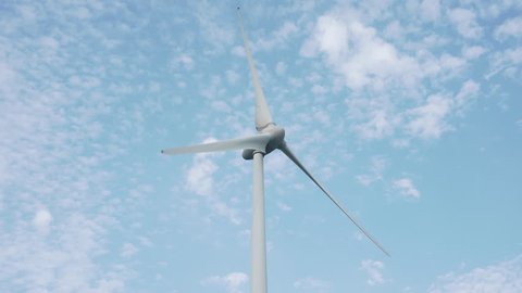 Single Blade Wind Turbine Function Plants Stock Footage Video (100%