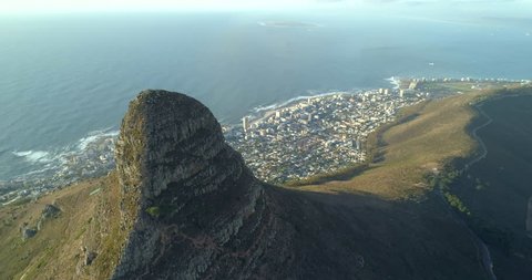 Aerial Shot of Table Mountain Table Cloth Cape Town