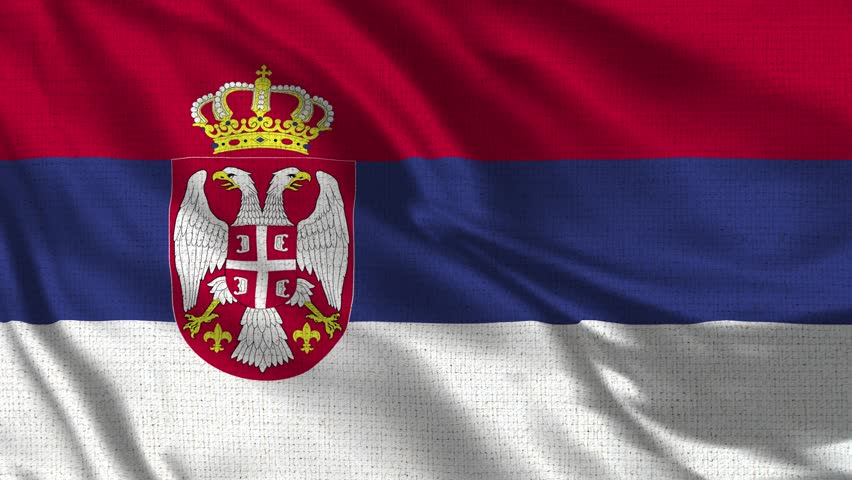 Serbia Flag Loop- Realistic 4k Stock Footage Video (100% Royalty-free ...