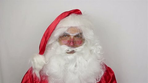 Angry Santa Showing Middle Finger Arkivvideomateriale 100 Royaltyfritt 1036004879 Shutterstock