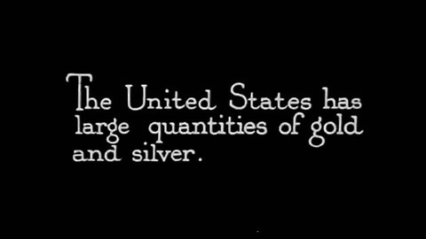 CIRCA 1920s - A study shows the quantity of gold and silver by state.