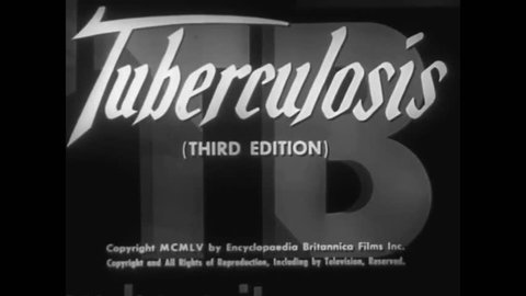 CIRCA 1950s - A health film about tuberculosis in 1955.