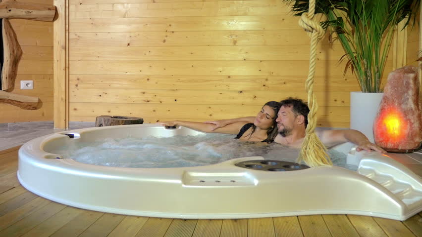 Couple In Romantic Jacuzzi Relaxing Stock Footage Video 100 Royalty Free 1013987129 Shutterstock