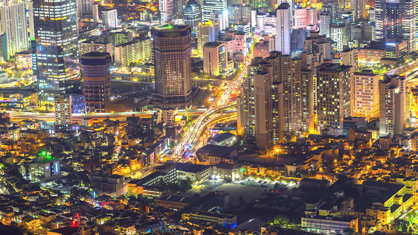 Night Time in Incheon with street Lights in South Korea image - Free ...