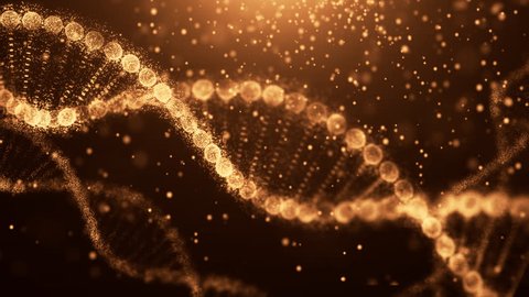 DNA molecule structure.Science concept and colour  background : vidéo de stock