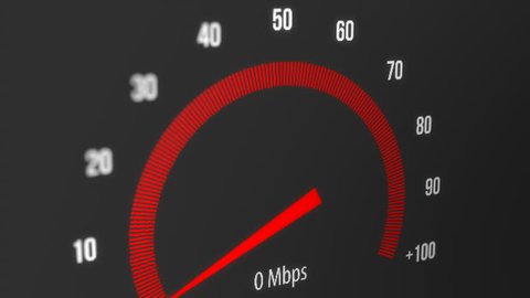 Internet Bandwidth Meter Measuring Internet Speeds Stock Footage Video ...