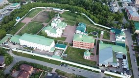 
Aerial view of  russian landmark Spaso-Preobrazhensky monastery in Murom
