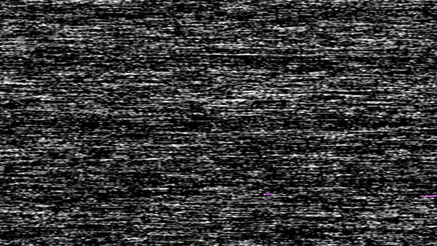 VHS TV Noise Footage, black and white, real analog vintage signal with bad interference, static noise background, overlay ready