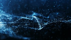 Digital blue color wave particles and light with bokeh, Cyberspace, and technology digital connection abstract background concept. - Powered by Shutterstock - Get 15% off with code: PIKWIZARD15