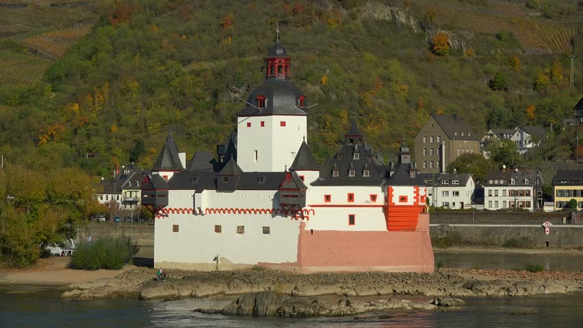 Pfalzgrafenstein Castle in Kaub, Rhine River, Rhineland-Palatinate, Germany, Europe