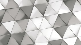 Abstract background with animation of wave mosaic of metallic blocks. Technological backdrop. Animation of seamless loop. - Powered by Shutterstock - Get 15% off with code: PIKWIZARD15