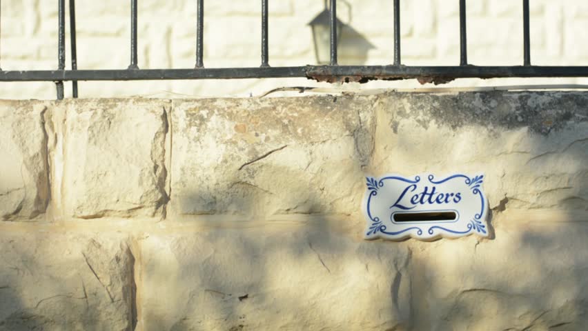 Ceramic Letterbox with hand painted word (Malta)