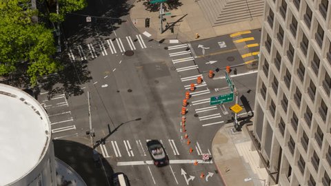 4 Way Traffic Intersection Timelapse With Stock Footage Video 100 Royalty Free Shutterstock