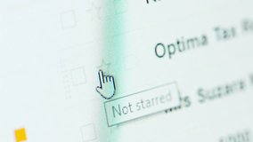 Macro shot of email inbox browsing on a computer monitor - Powered by Shutterstock - Get 15% off with code: PIKWIZARD15