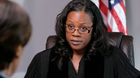 A judge presiding over a court case