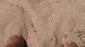 feet on the sand video