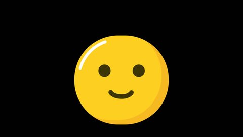 animated winking emoji in alpha channel
