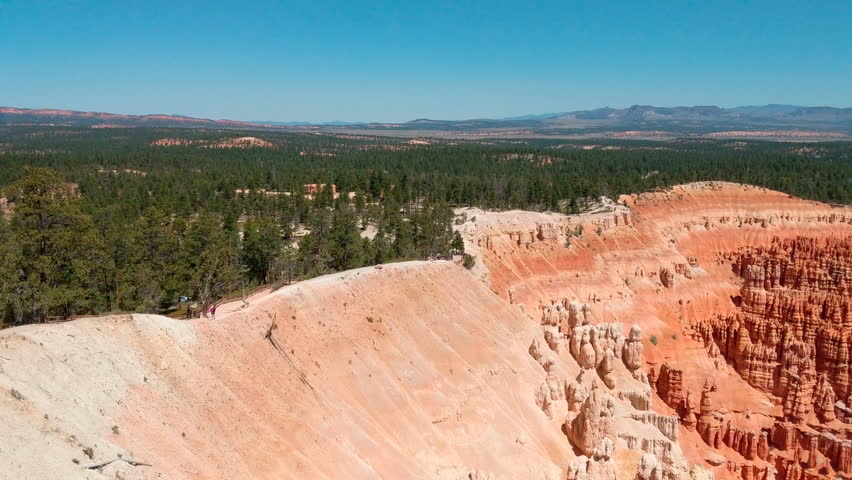Pan view of Badlands in South Dakota