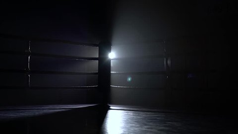 Empty boxing sport ring