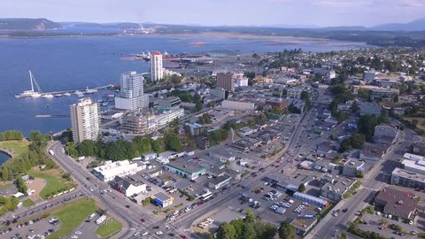 4k Drone Shot Nanaimo Canada On Stock Footage Video (100% Royalty-free 