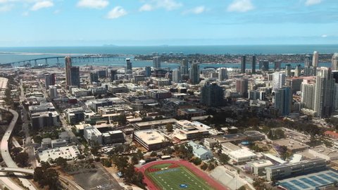 Arial View of Downtown San Diego